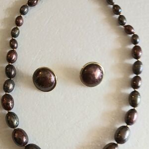 Mosaic Bead Necklace Set